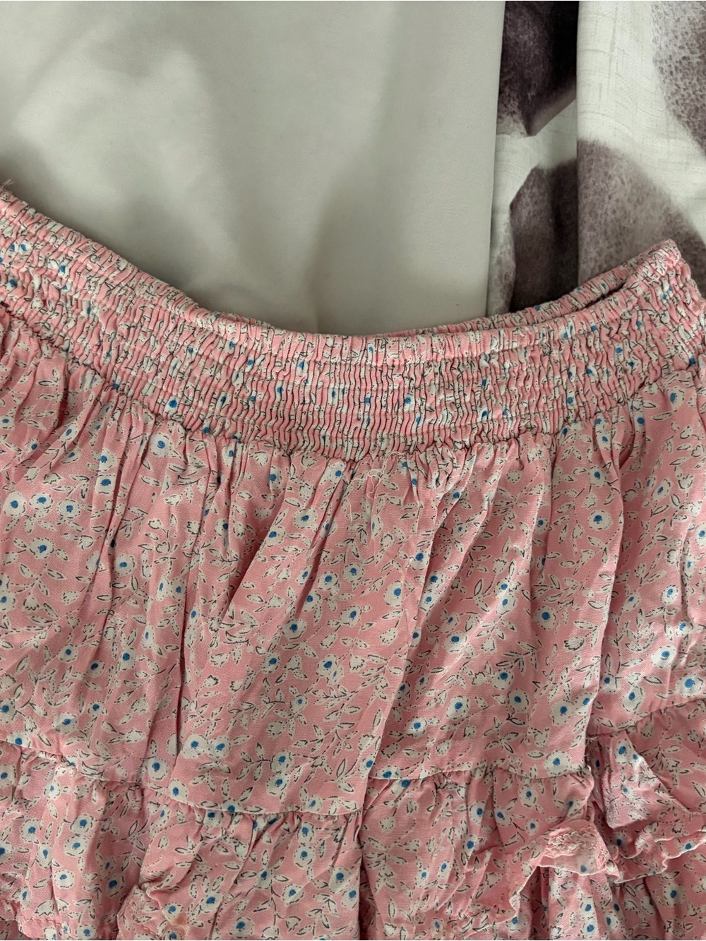Princess Polly Pink Floral Tiered Ruffle Shorts